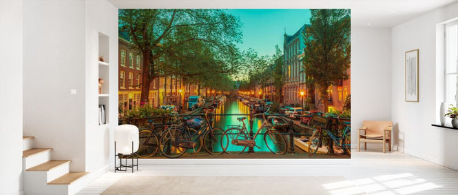 PHOTOWALL / Canal through Amsterdam City II (e333952)