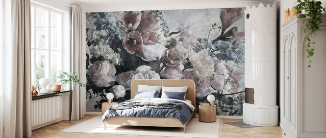 PHOTOWALL / Ranunculus and Blue Flowers (e334426)