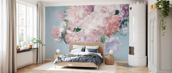 PHOTOWALL / Peonies - Blue (e334583)