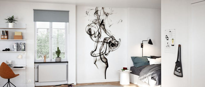 PHOTOWALL / Abstract Black Smoke - Tulip Dream (e335715)