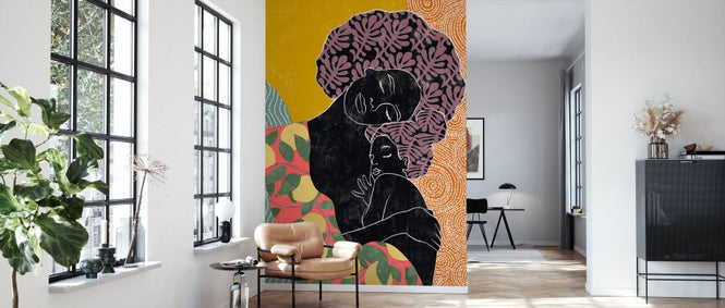 PHOTOWALL / Mother and Daughter Colourful (e335935)