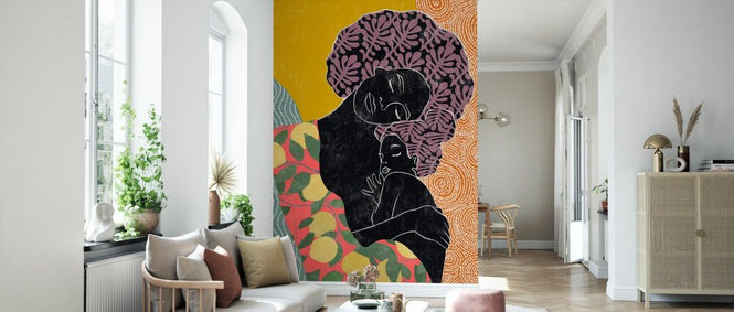 PHOTOWALL / Mother and Daughter Colourful (e335935)