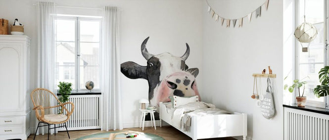 PHOTOWALL / Watercolor Cow Portrait (e336239)
