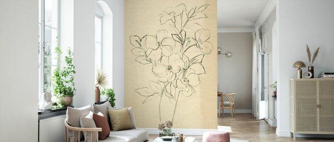 PHOTOWALL / Contour Flower Sketch (e336711)