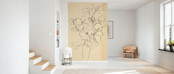PHOTOWALL / Contour Flower Sketch (e336711)