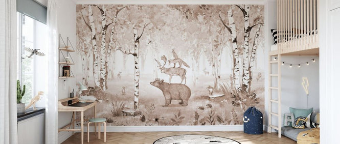 PHOTOWALL / Bear King - Brown (e84062)