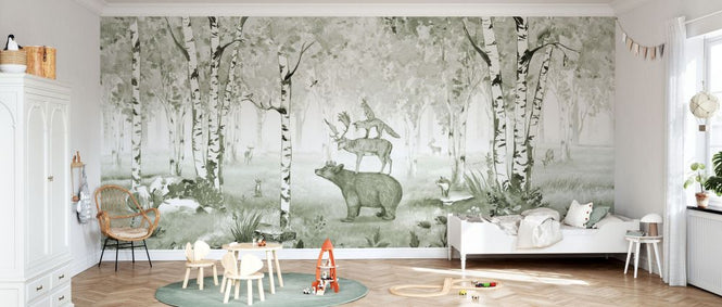 PHOTOWALL / Bear King - Green (e84063)