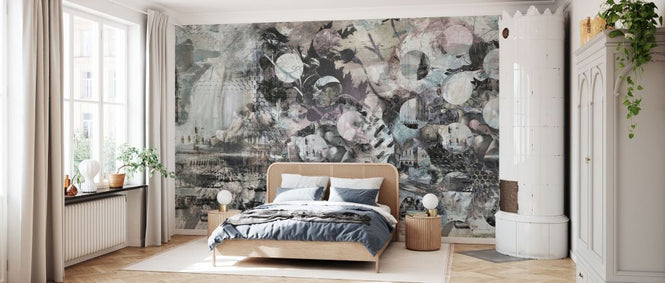 PHOTOWALL / Curtains Venice Graff Mild (e84169)