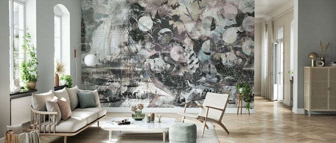 PHOTOWALL / Curtains Venice Graff Mild (e84169)