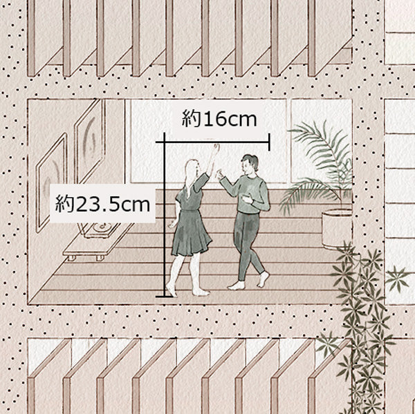 人のサイズ参照画像(※色違いの商品です)