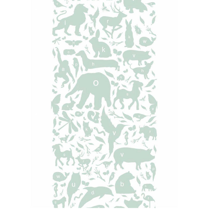 輸入壁紙 KEK Amsterdam / KIDS / WALLPAPER ABC ANIMALS GREEN WP-044