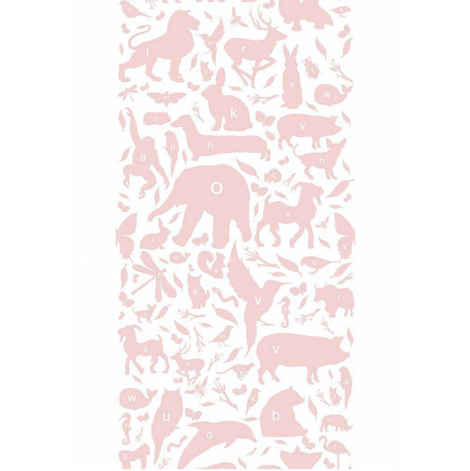 輸入壁紙 KEK Amsterdam / KIDS / WALLPAPER ABC ANIMALS PINK WP-047