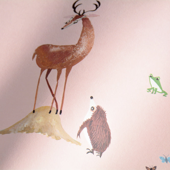輸入壁紙 KEK Amsterdam / FIEP WESTENDORP / WALLPAPER FOREST ANIMALS PINK WP-100