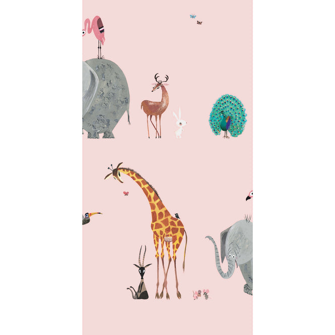 輸入壁紙 KEK Amsterdam / FIEP WESTENDORP / WALLPAPER ANIMAL MIX PINK WP-132