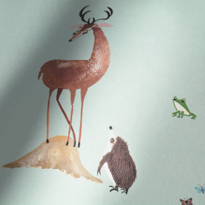 輸入壁紙 KEK Amsterdam / FIEP WESTENDORP / WALLPAPER FOREST ANIMALS MINT WP-135