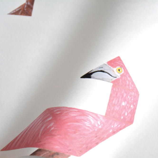 輸入壁紙 KEK Amsterdam / KIDS / WALLPAPER TANGRAM FLAMINGO WP-422