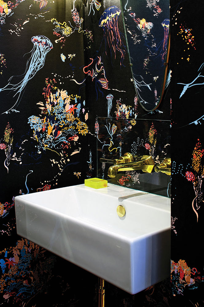 17 Patterns / Jellyfish Black A01-JF-04W