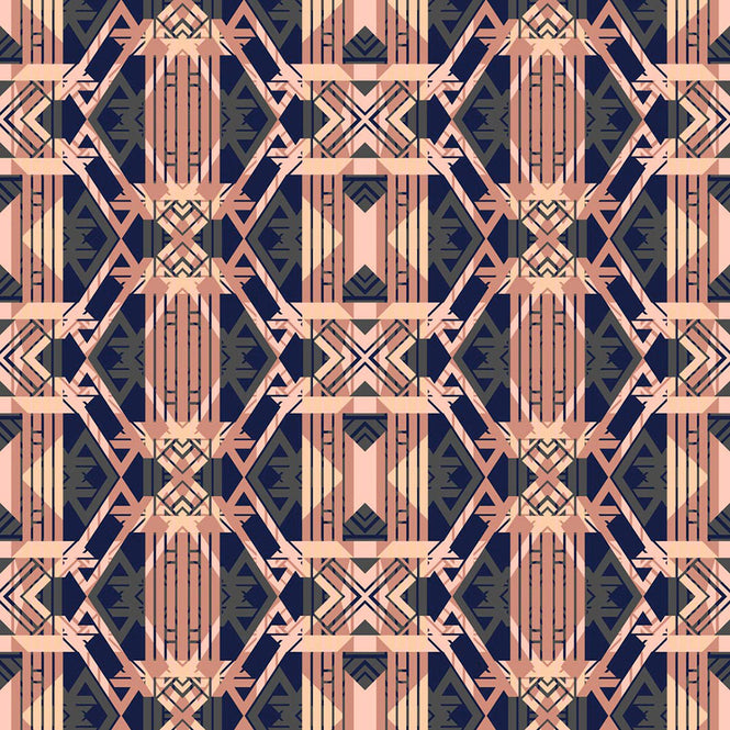 17 Patterns / London Deco Peach A06-LD-04W