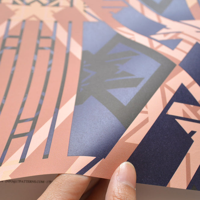 17 Patterns / London Deco Peach A06-LD-04W