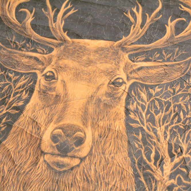 【WALL ART】 ALFONZ / TROPHEE CERF ALF00177DC (90x120cm)