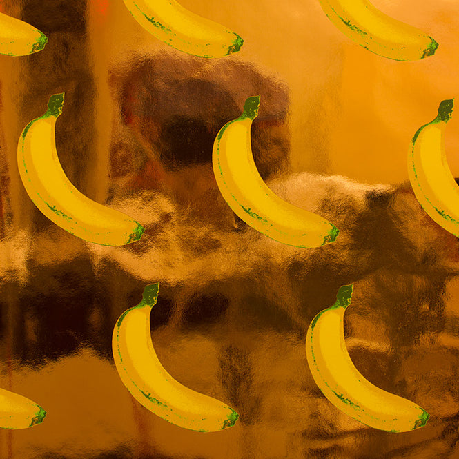 輸入壁紙 Flavor Paper / B-A-N-A-N-A-S! / Scented Copper on Copper Mylar (single roll)