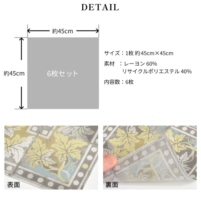 はがせる 壁紙 【Hattan Pattern】Louise Body / Patchwork Tea HLBY-09(6枚セット)