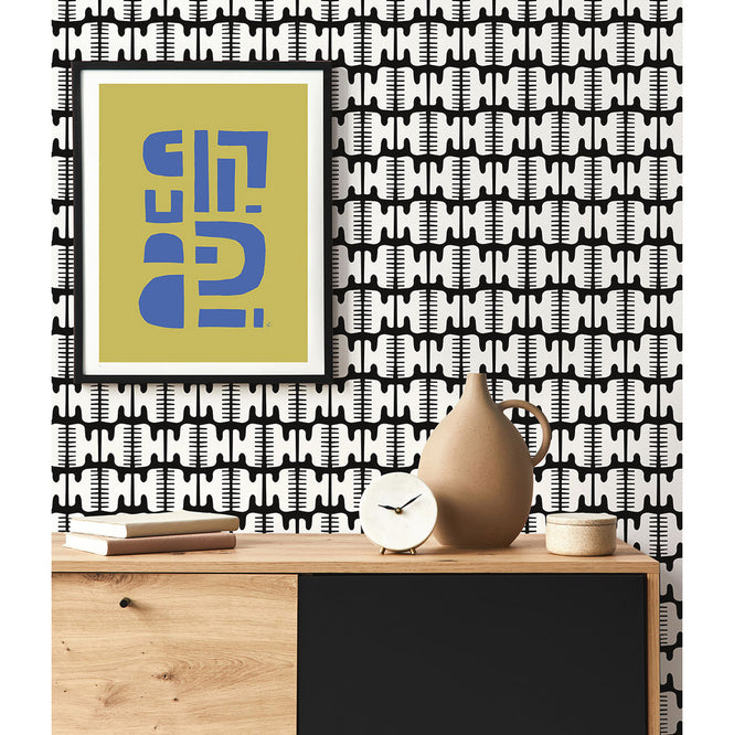 【限定数】はがせる シール 壁紙 NU WALLPAPER / Black Shift / BPS4051