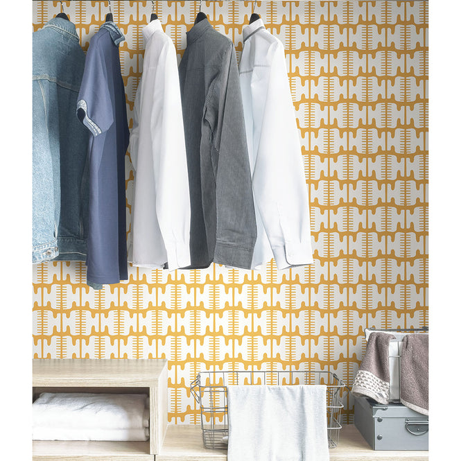 【限定数】はがせる シール 壁紙 NU WALLPAPER / Yellow Shift / BPS4053