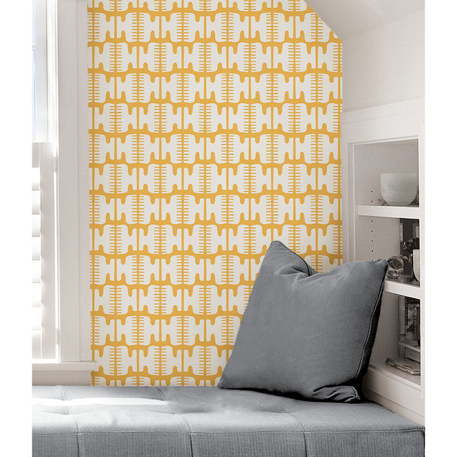 【限定数】はがせる シール 壁紙 NU WALLPAPER / Yellow Shift / BPS4053