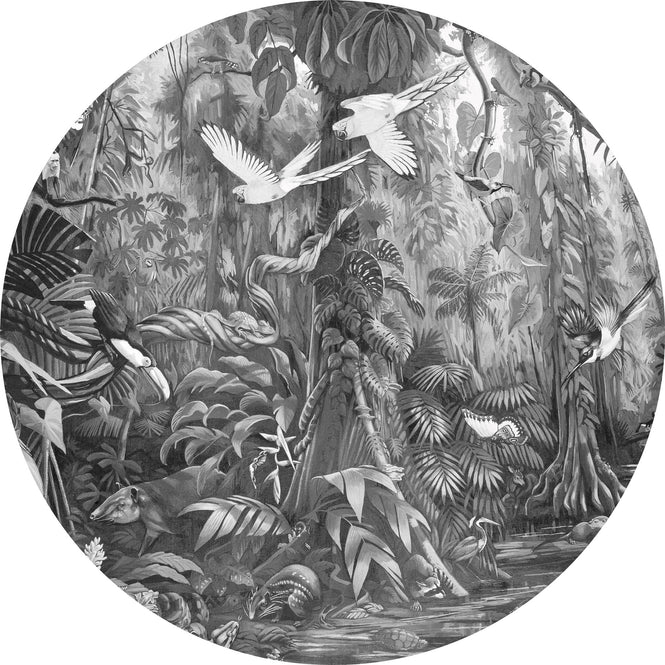 輸入壁紙 KEK Amsterdam / WALLPAPER 2020 / WALLPAPER CIRCLES TROPICAL LANDSCAPE CK-006