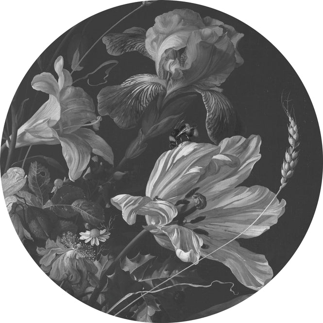 輸入壁紙 KEK Amsterdam / FLORA & FAUNA / WALLPAPER CIRCLES GOLDEN AGE FLOWERS CK-010