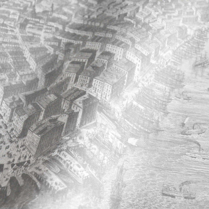 輸入壁紙 KEK Amsterdam / LANDSCAPES & MARBLE / WALLPAPER CIRCLES ENGRAVED LANDSCAPES CK-053