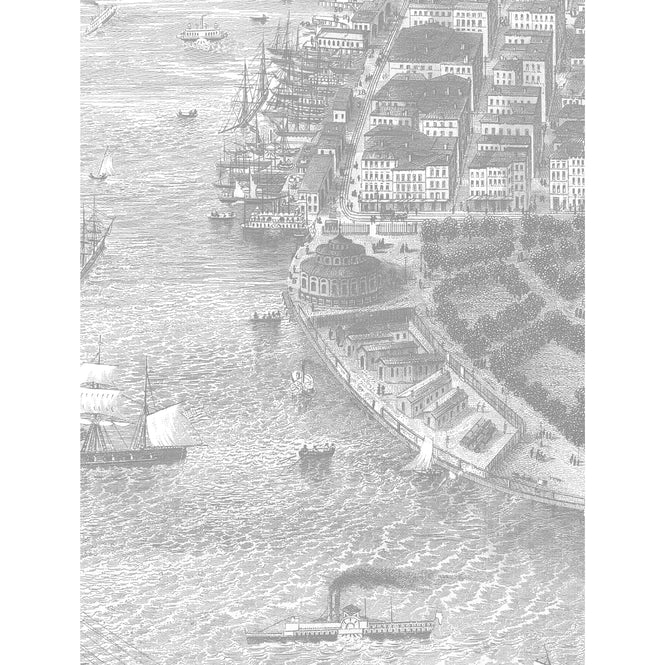 輸入壁紙 KEK Amsterdam / LANDSCAPES & MARBLE / WALLPAPER CIRCLES ENGRAVED LANDSCAPES CK-053