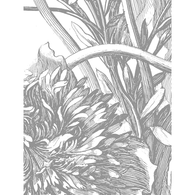 輸入壁紙 KEK Amsterdam / LANDSCAPES & MARBLE / WALLPAPER CIRCLES ENGRAVED FLOWERS CK-060