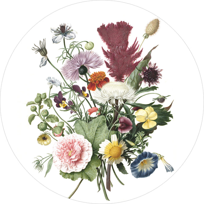 輸入壁紙 KEK Amsterdam / LANDSCAPES & MARBLE / WALLPAPER CIRCLES WILD FLOWERS CK-062