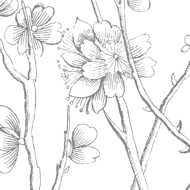 輸入壁紙 KEK Amsterdam / LANDSCAPES & MARBLE / WALLPAPER CIRCLES ENGRAVED FLOWERS CK-069