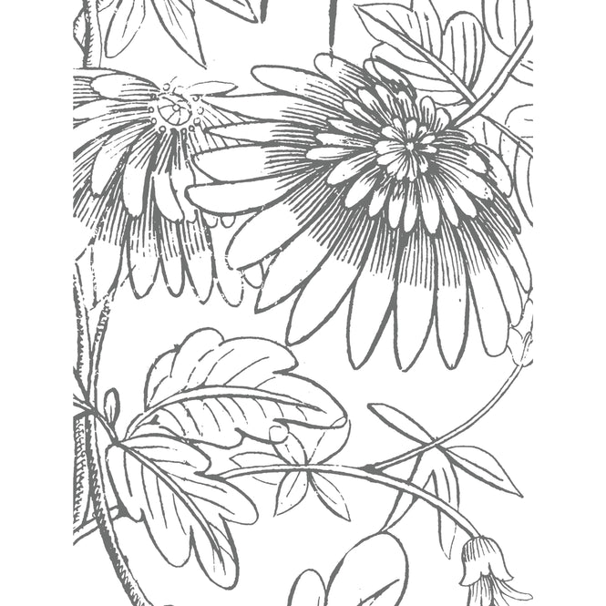 輸入壁紙 KEK Amsterdam / LANDSCAPES & MARBLE / WALLPAPER CIRCLES ENGRAVED FLOWERS CK-070