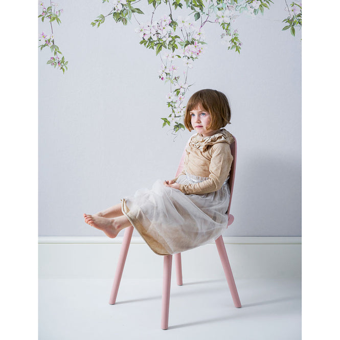 Sian Zeng / Clematis Mural Wallpaper / Dusty Blue ClemB 【3パネル1セット】