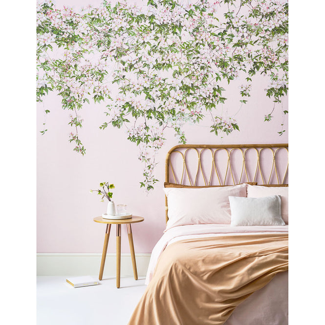 Sian Zeng / Clematis Mural Wallpaper / Pink ClemP 【3パネル1セット】