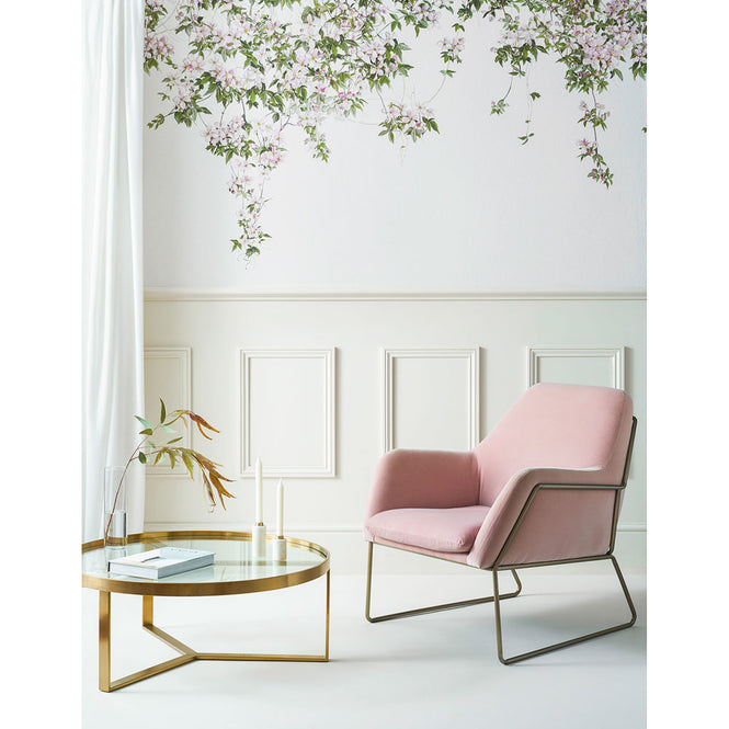 Sian Zeng / Clematis Mural Wallpaper / White ClemW 【3パネル1セット】