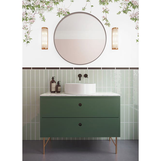 Sian Zeng / Clematis Mural Wallpaper / White ClemW 【3パネル1セット】