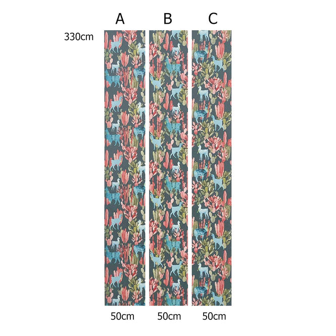 KARIOKAS / ALTIPLANO Coral Lamas on Dark Green WallP-ALTI-CLDG-04