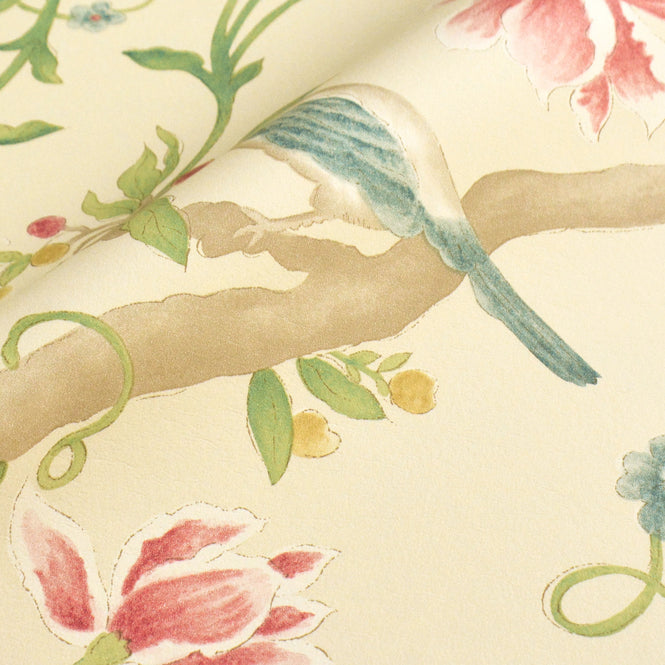 Sanderson / ONE SIXTY WALLPAPER COLLECTION / Porcelain Garden Red / Beige DCAVPO104