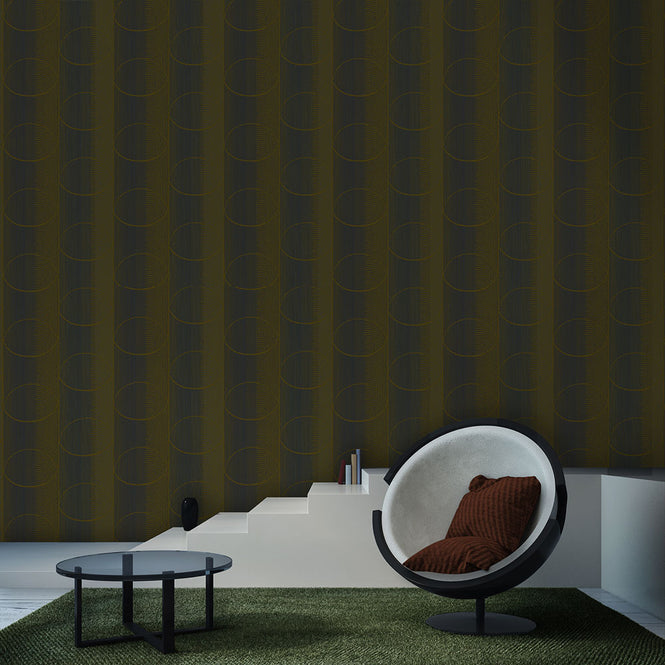 Studio DeSimoneWayland / VOLUME2 / DES CERCLES AUTUMN YELLOW VO2-DES-AU【MATTE COATED】【4ロールセット】