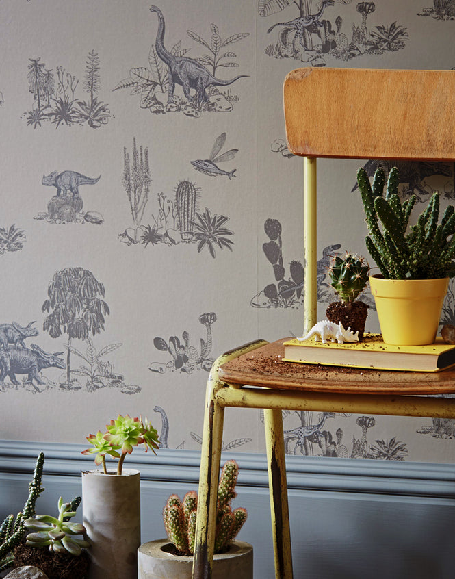 Sian Zeng / Dino Wallpaper / Grey DINO01