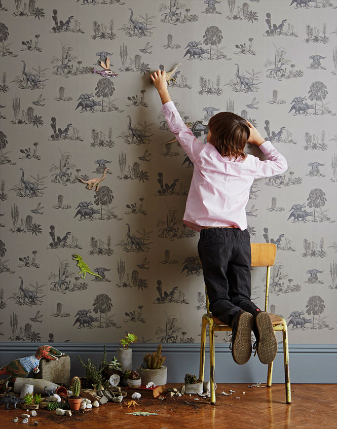 Sian Zeng / Dino Wallpaper / Grey DINO01