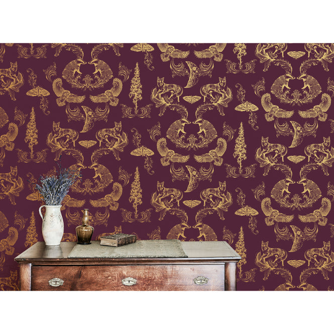 Graduate Collection / Dipped in Moonlight Metallic Gold & Burgundy / LG1DIPBURGUNDY