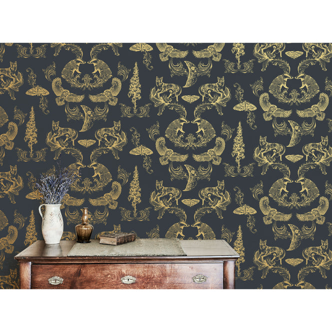 Graduate Collection / Dipped in Moonlight Metallic Gold & Charcoal / LG1DIPCHARCOAL