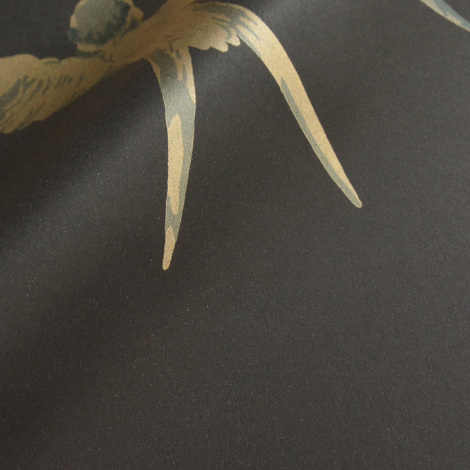 Sanderson / ONE SIXTY WALLPAPER COLLECTION / Swallows Black DVIWSW105