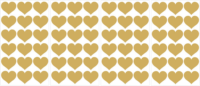 はがせるウォールステッカー WALL POPS! / Gold Heart MiniPops / DWPK1850